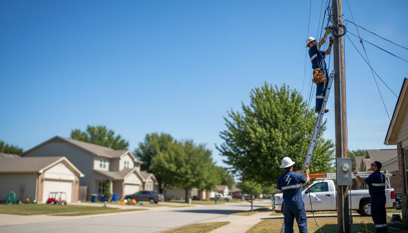 Residential electrician providing installation services in Sinclair, WY